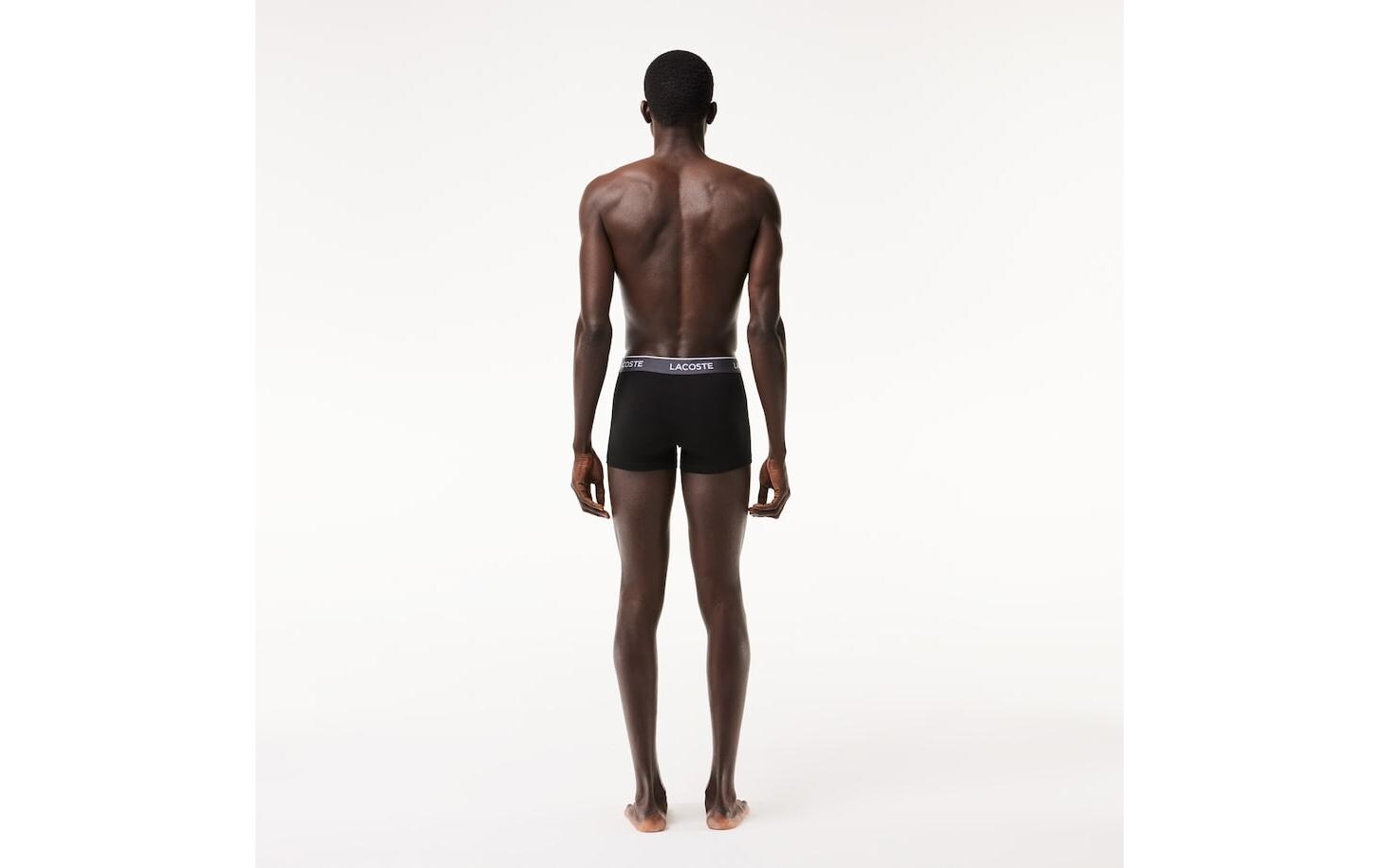 Lacoste Boxershort 3er Pack Dunkelblau/Schwarz, XL