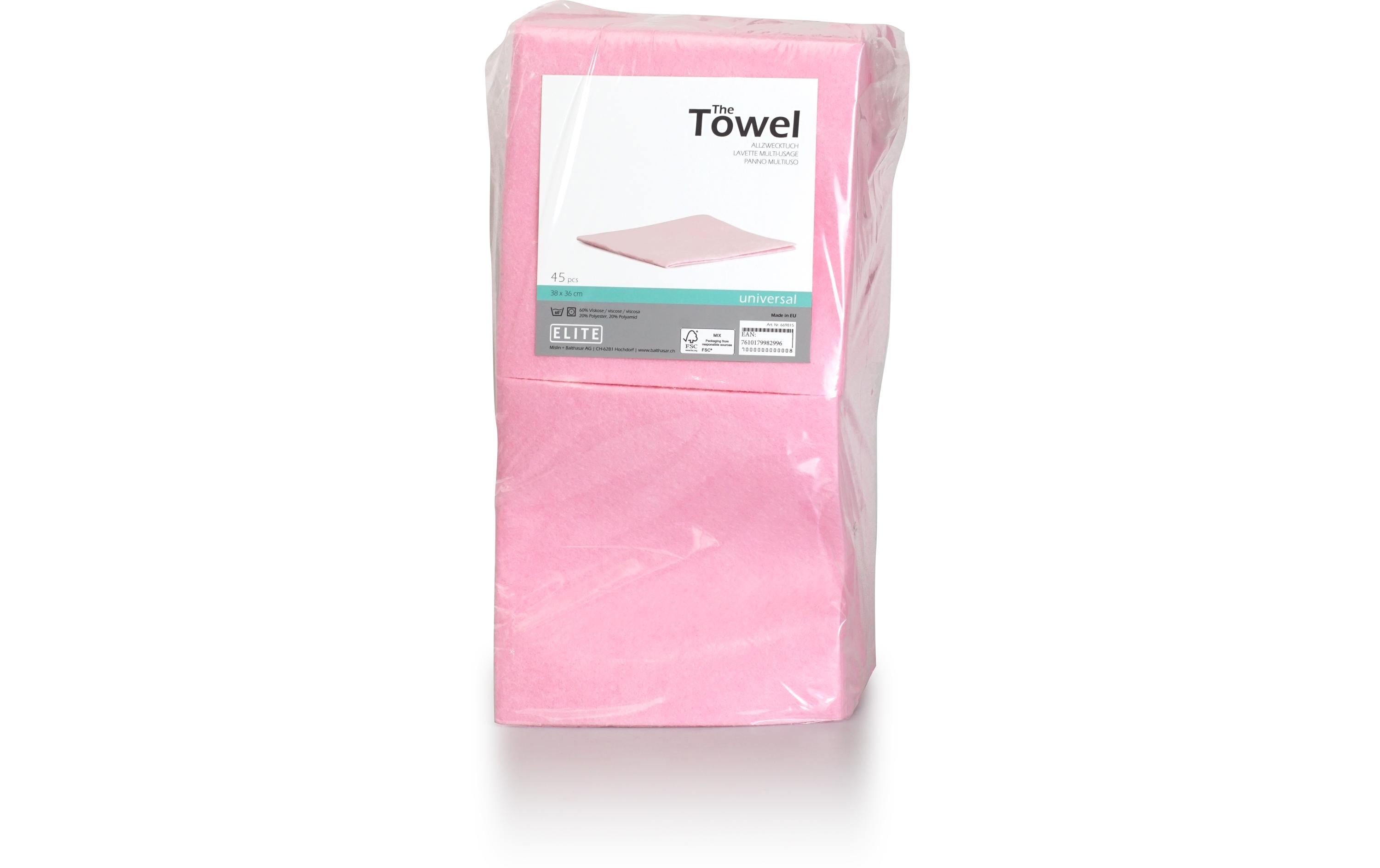Elite Allzwecktuch 45 Stück, Rosa