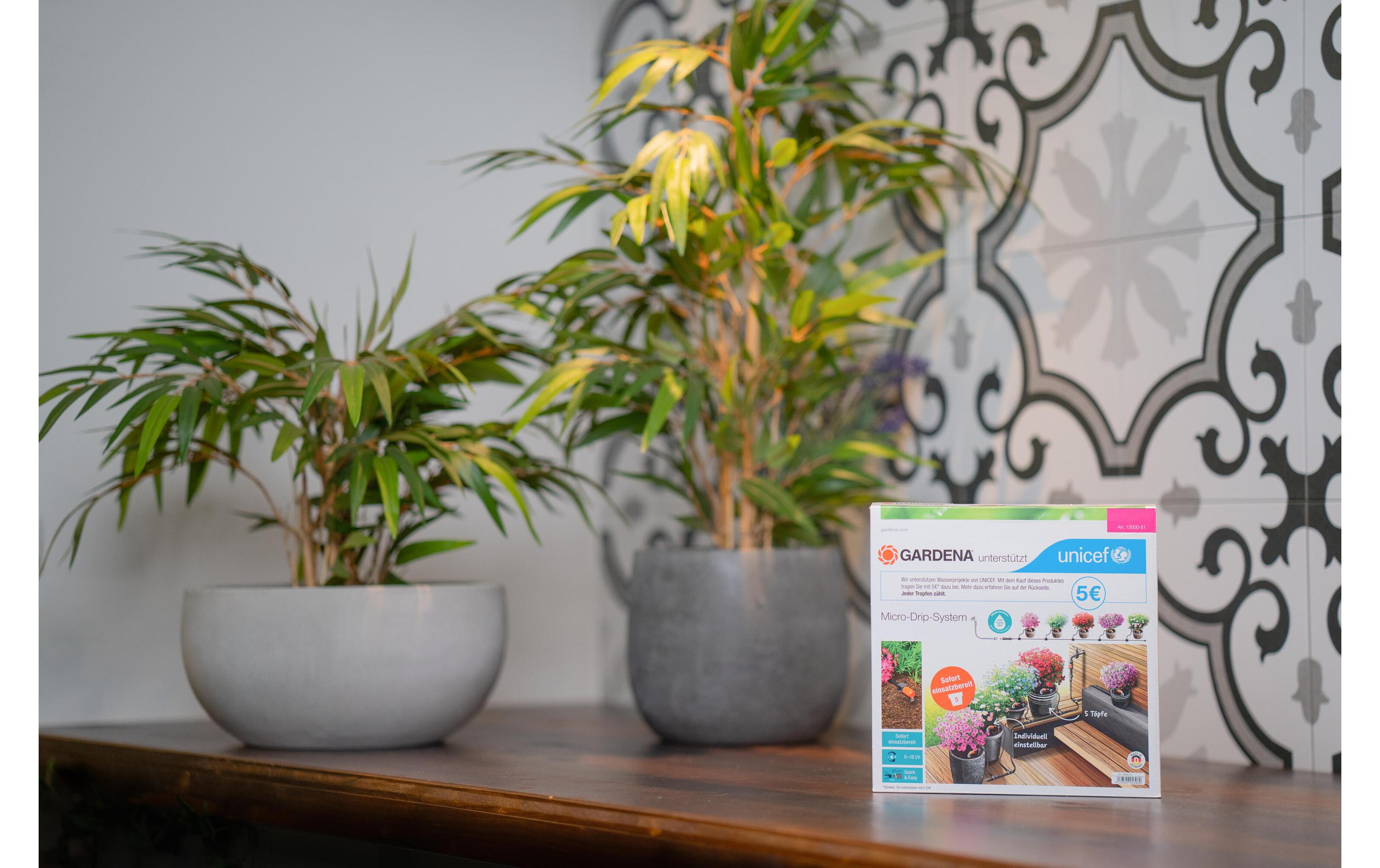 GARDENA Start-Set Tropfbewässerung für Pflanztöpfe Micro-Drip-System