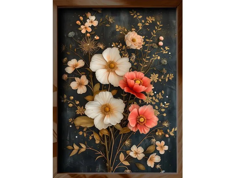 Wallxpert Bild Flowers 35 x 47 cm