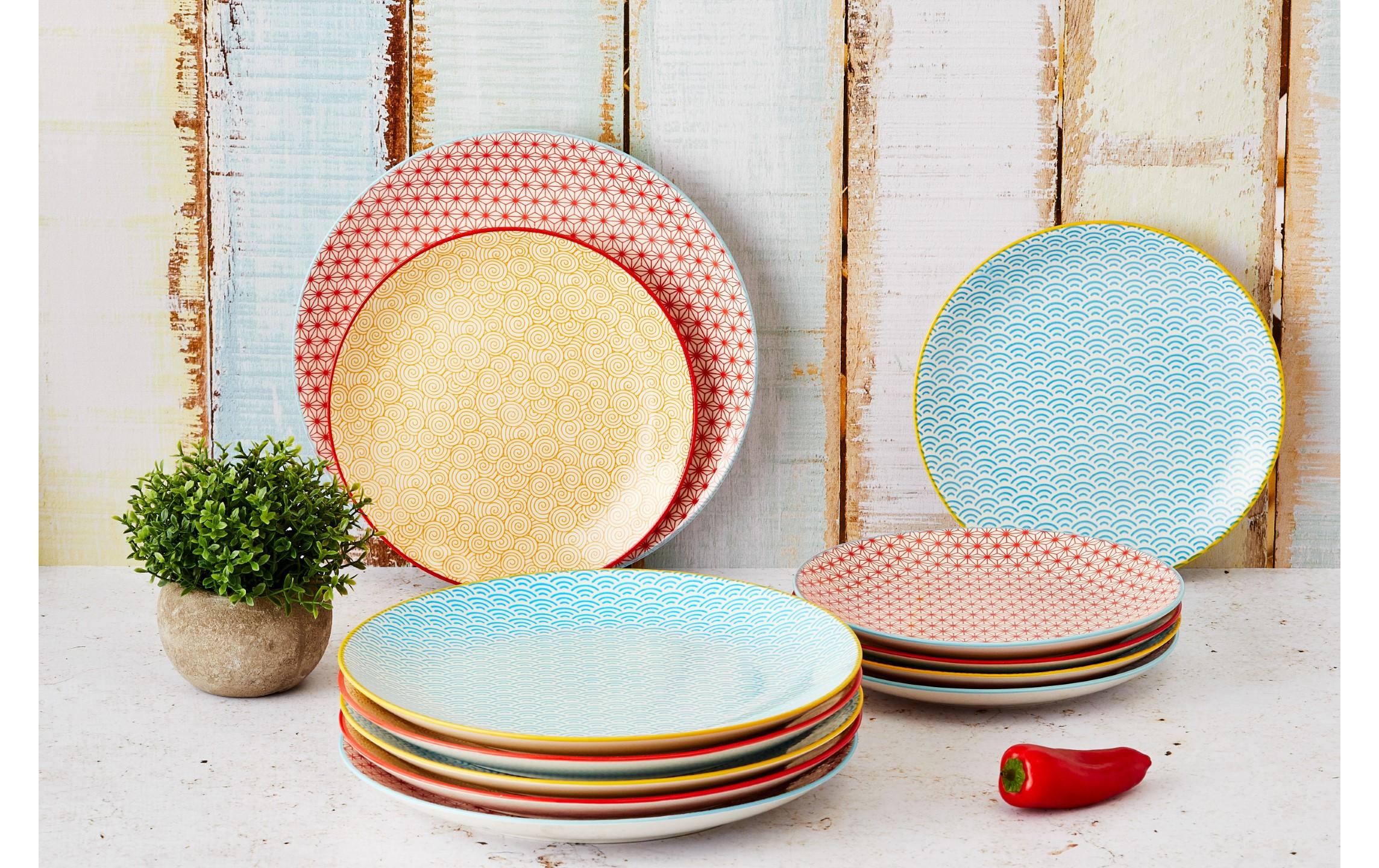 Björn Frühstücks- & Dessertteller Pattern Mehrfarbig, Ø21 cm