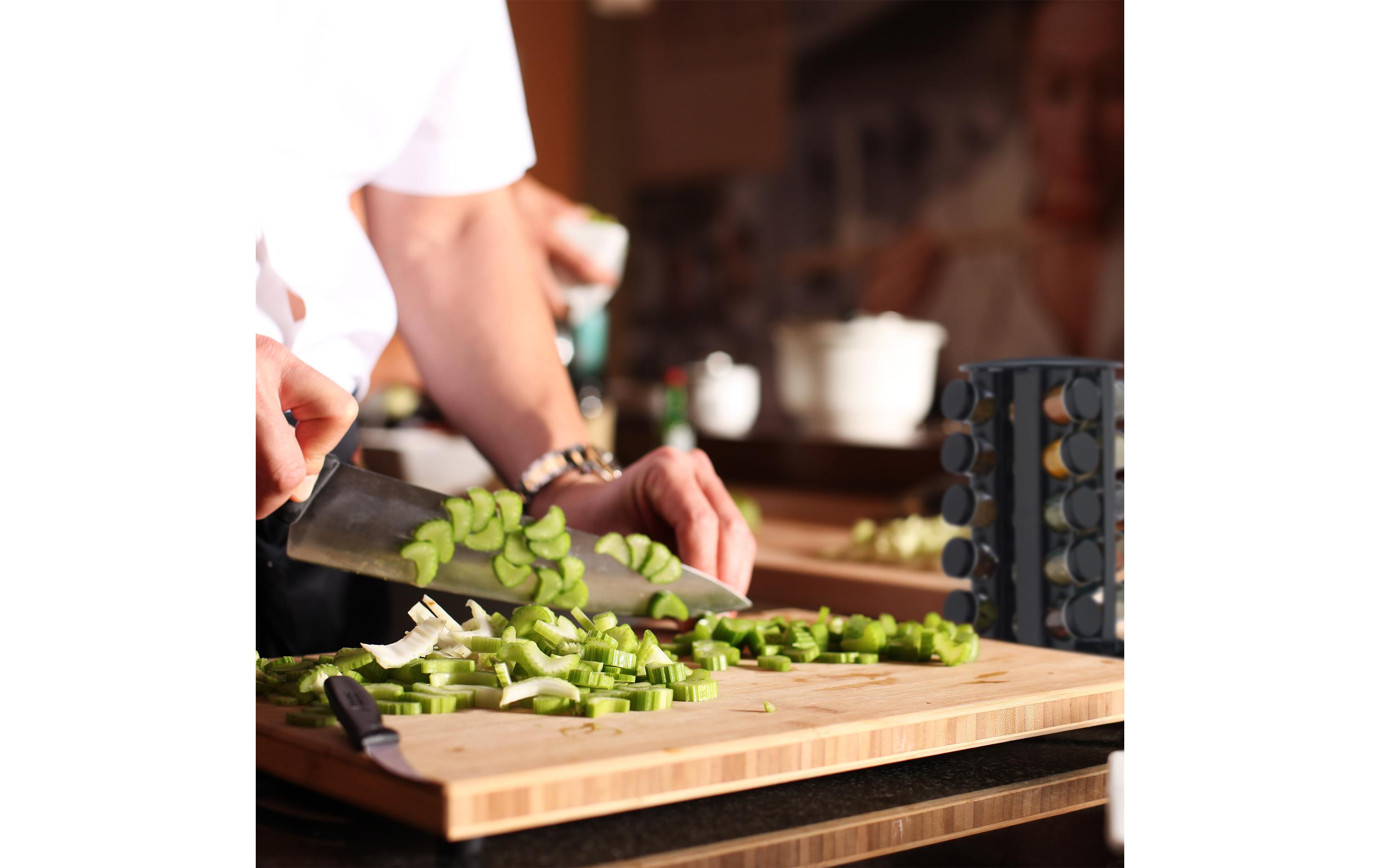 relaxdays Gewürzkarussell 20er Set Schwarz/Transparent