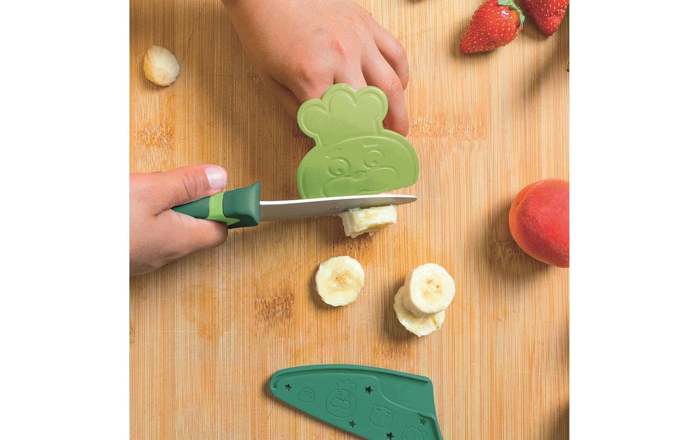 Chefclub Kindergeschirrset Messer Grün