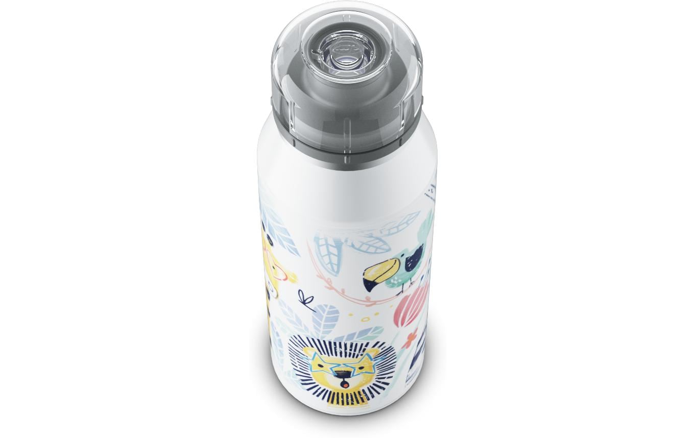 Alfi Thermosflasche Kids Crazy Jungle 350 ml, Weiss