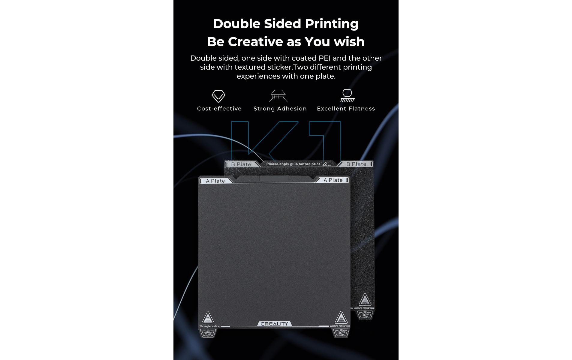 Creality Druckplattform Doppelseitig 235 x 235 mm E3-S1, E5-S1, K1