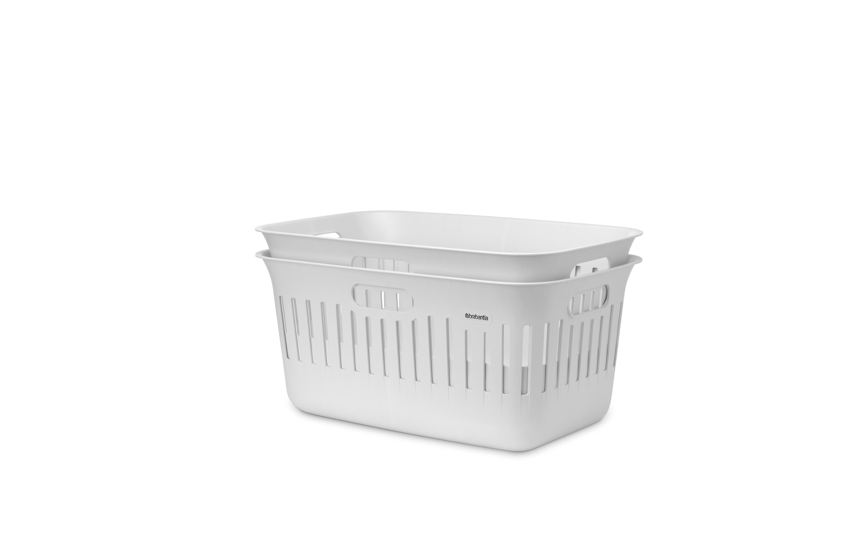 Brabantia Wäschekorb Collect IT 2 x 40 l, Weiss