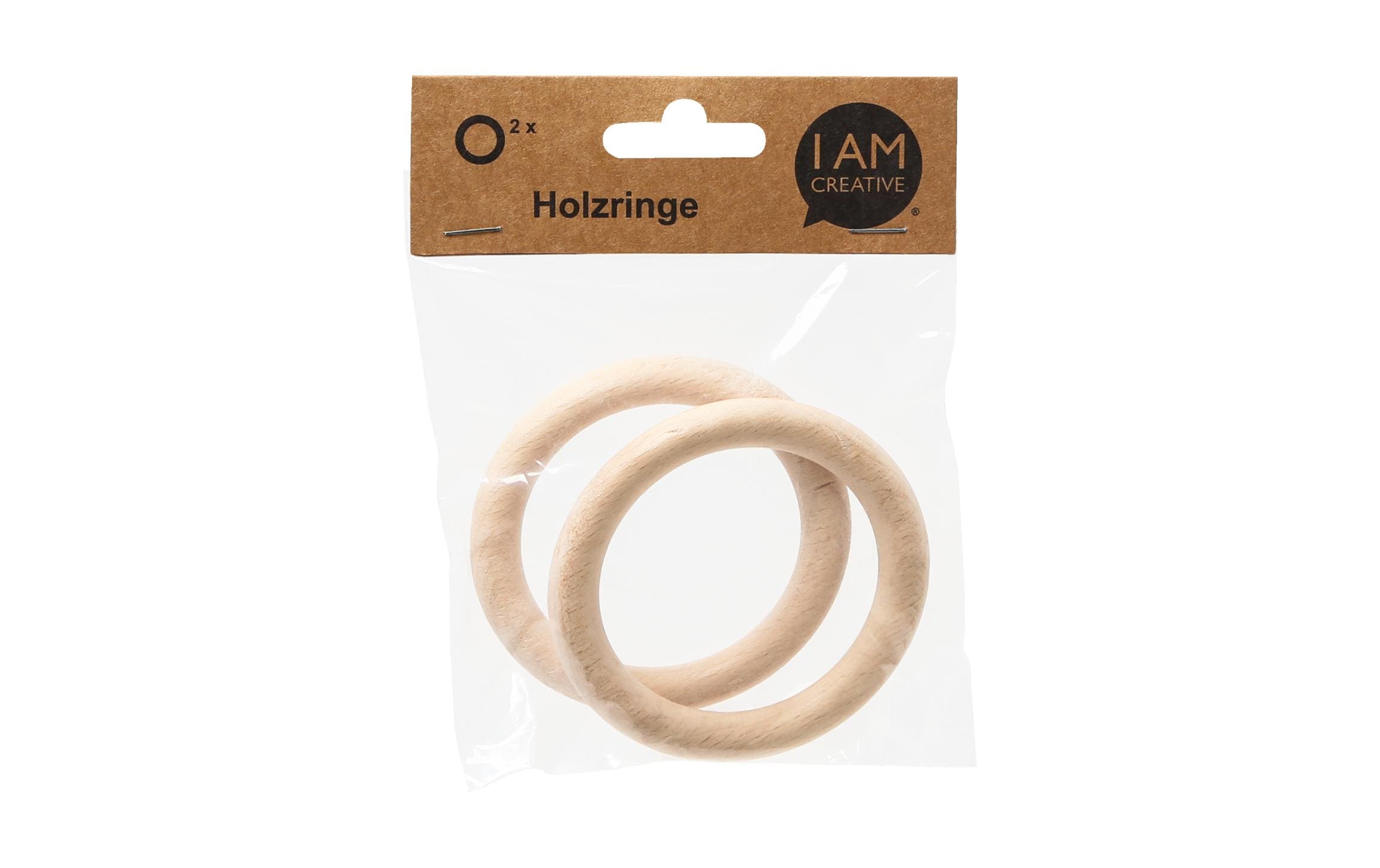 lalana Holzring Hölzerner Ring 8.5 cm, 2 Stück lalana Holzring Hölzerner Ring 8.5 cm, 2 Stück