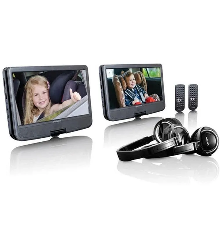 Lenco Portabler Dual DVD Player DVP-1046BK