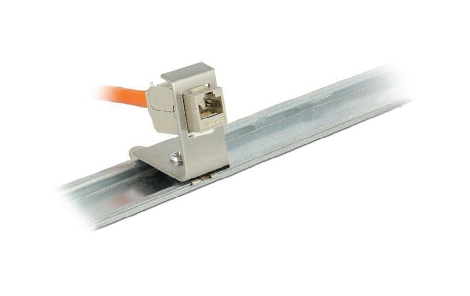 Delock Hutschienenhalter Keystone für 1x Anschluss
