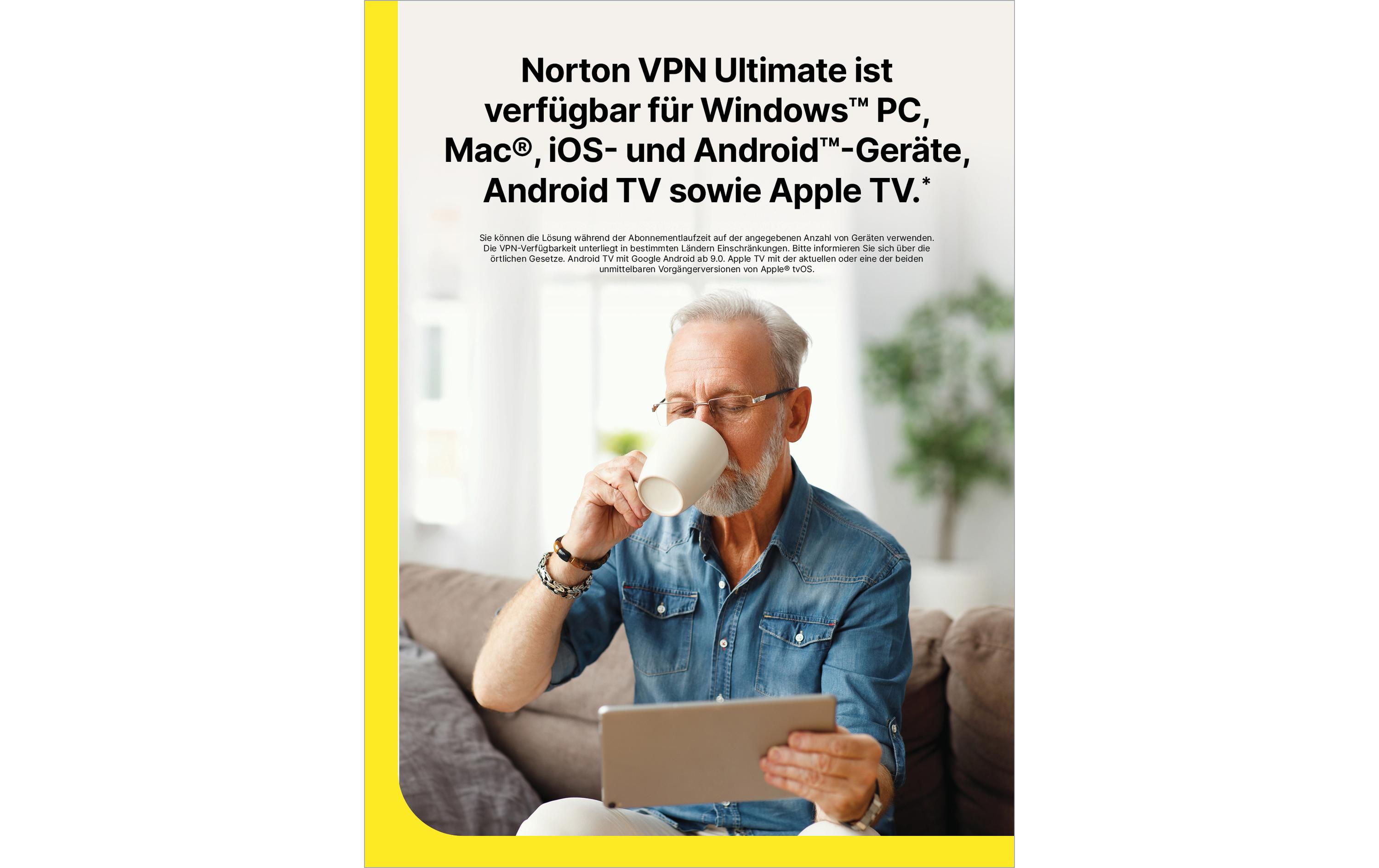 Norton VPN Ultimate ESD, Vollversion, 10 PC, 1Jahr 50 GB Norton VPN Ultimate ESD, Vollversion, 10 PC, 1Jahr 50 GB