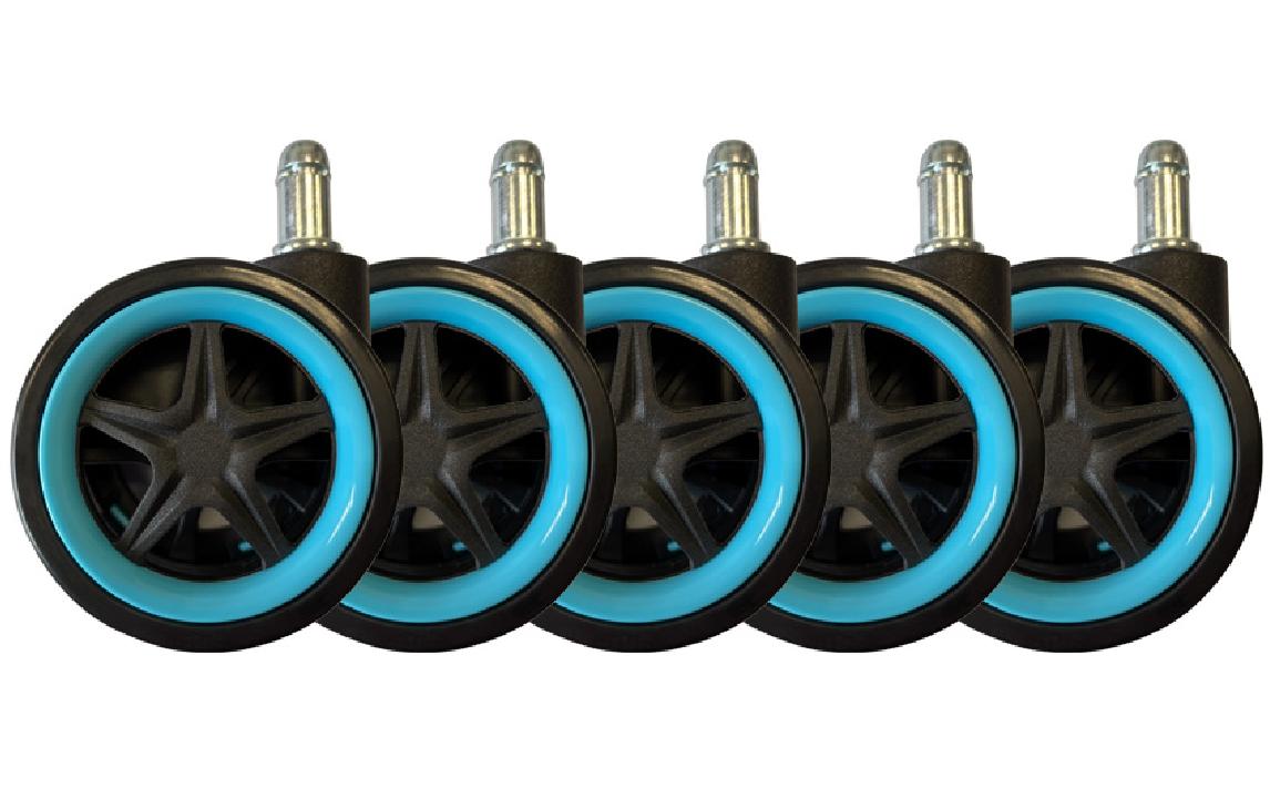 LC-Power Rollen LC-CASTERS-DRIFT 5er Set Hellblau LC-Power Rollen LC-CASTERS-DRIFT 5er Set Hellblau