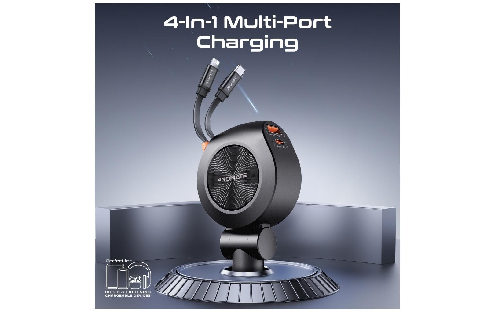 Promate Autoladegerät DriveGear-R2 88 Watt