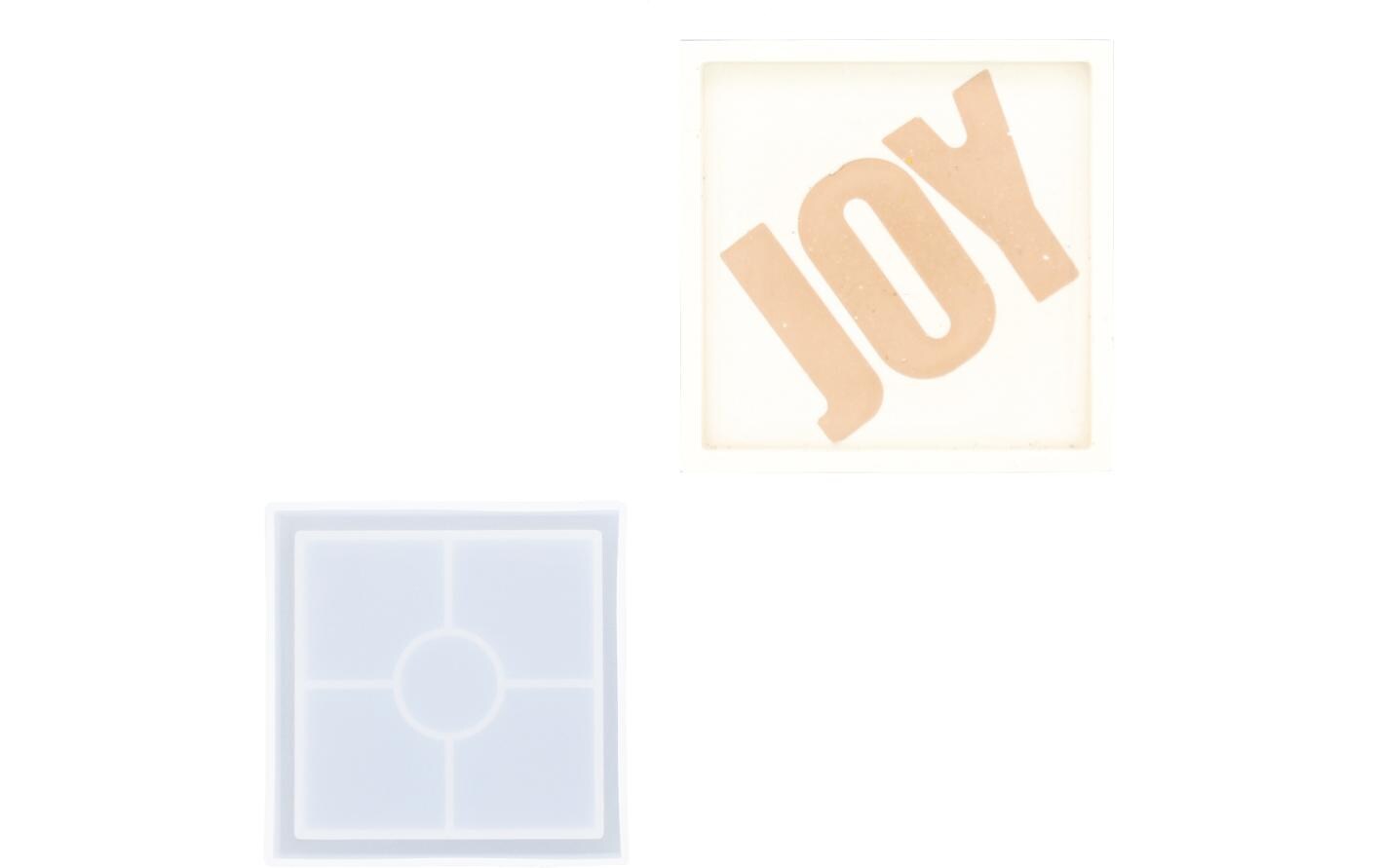 Jesmonite Giessform Untersetzer Quadrat, 10 cm x 10 cm Jesmonite Giessform Untersetzer Quadrat, 10 cm x 10 cm