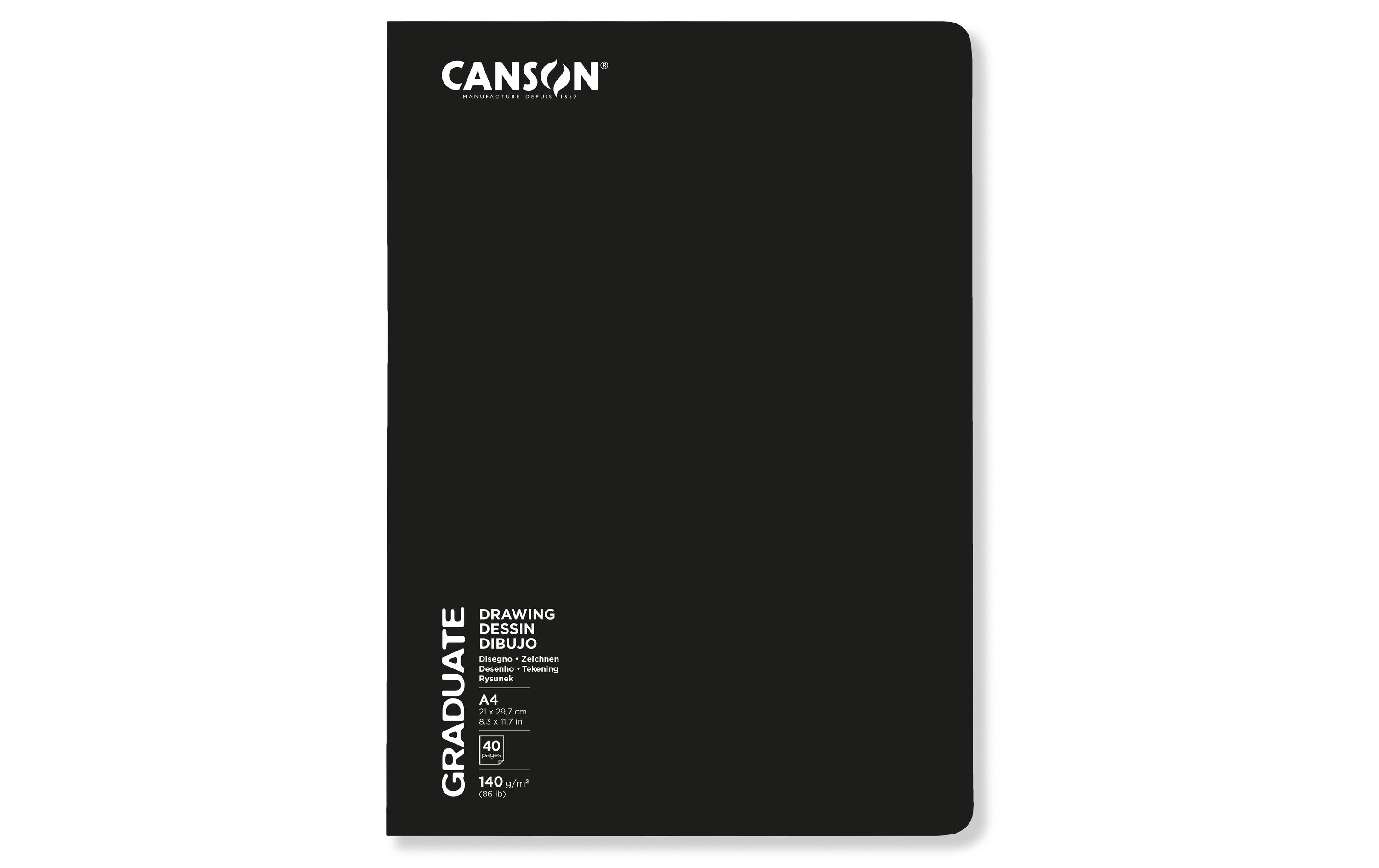 Canson Zeichenblock Graduate Agrafé A4, 20 Blatt Canson Zeichenblock Graduate Agrafé A4, 20 Blatt