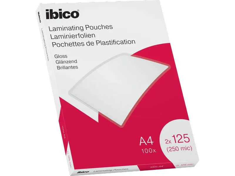 Ibico Laminierfolie Premium A4 125 µm, glänzend, 4 x 100 Stück Ibico Laminierfolie Premium A4 125 µm, glänzend, 4 x 100 Stück