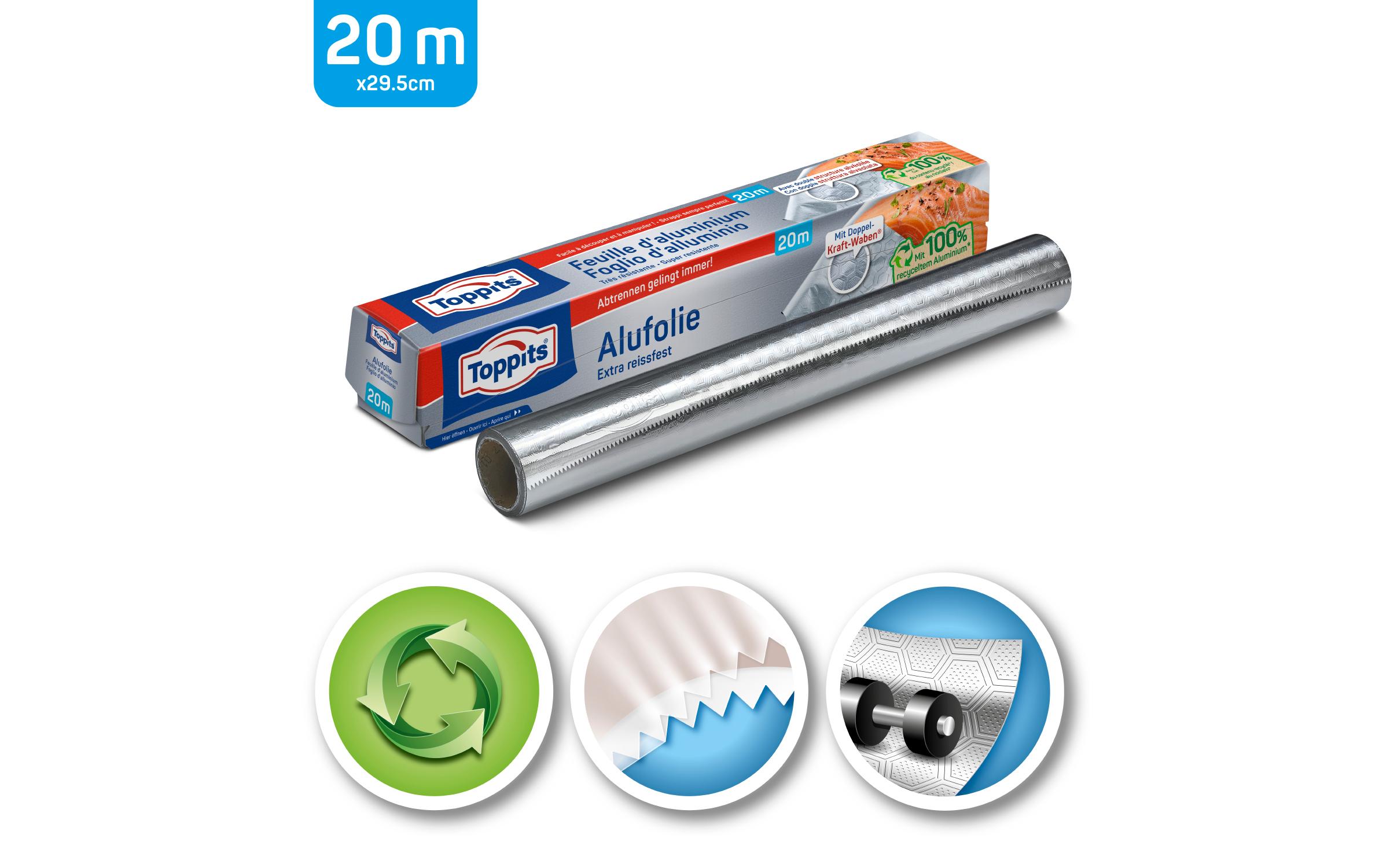Toppits Alufolie 29 cm x 20 m