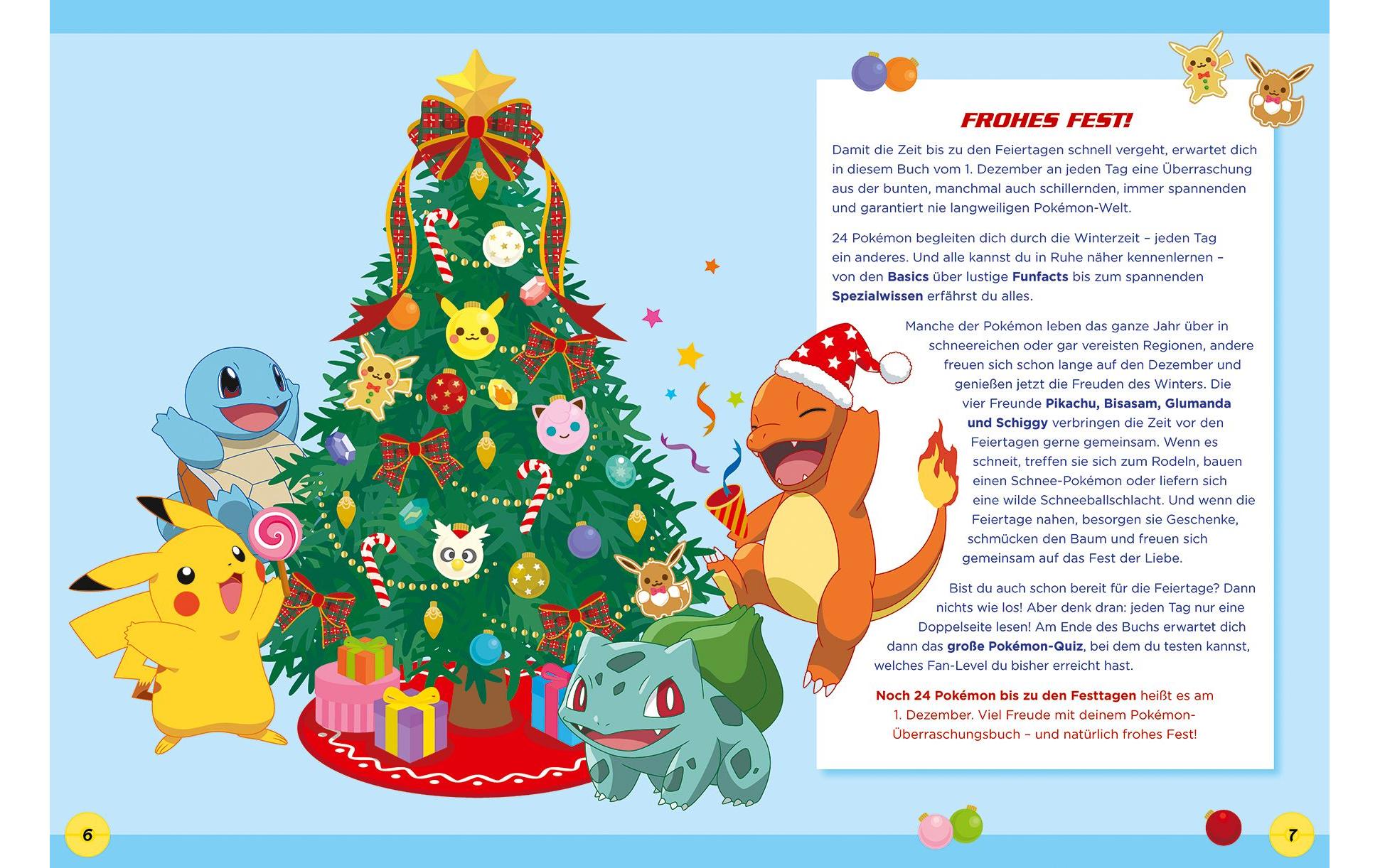 Literatur diverse Adventskalender Pokémon 24 Überraschungen