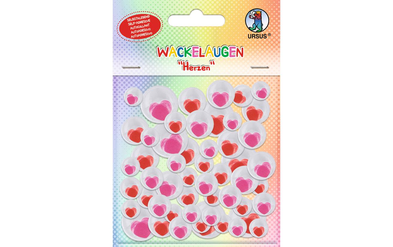 URSUS Wackelaugen Herzen 52 Stück URSUS Wackelaugen Herzen 52 Stück