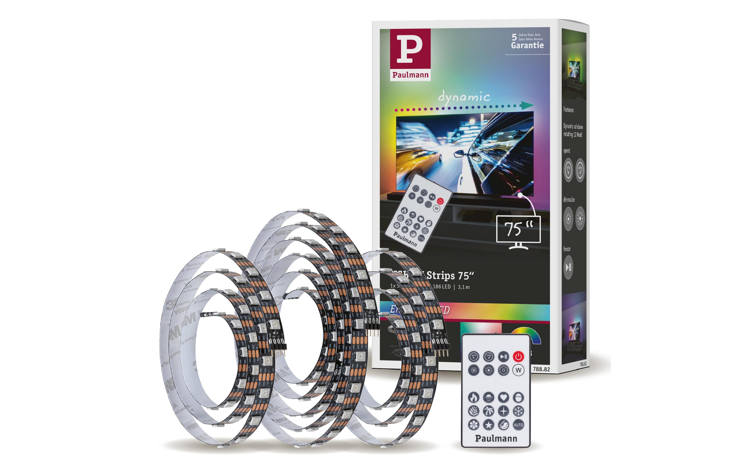 Paulmann EntertainLED USB Strip TV-Beleuchtung RGB+, 75 Paulmann EntertainLED USB Strip TV-Beleuchtung RGB+, 75