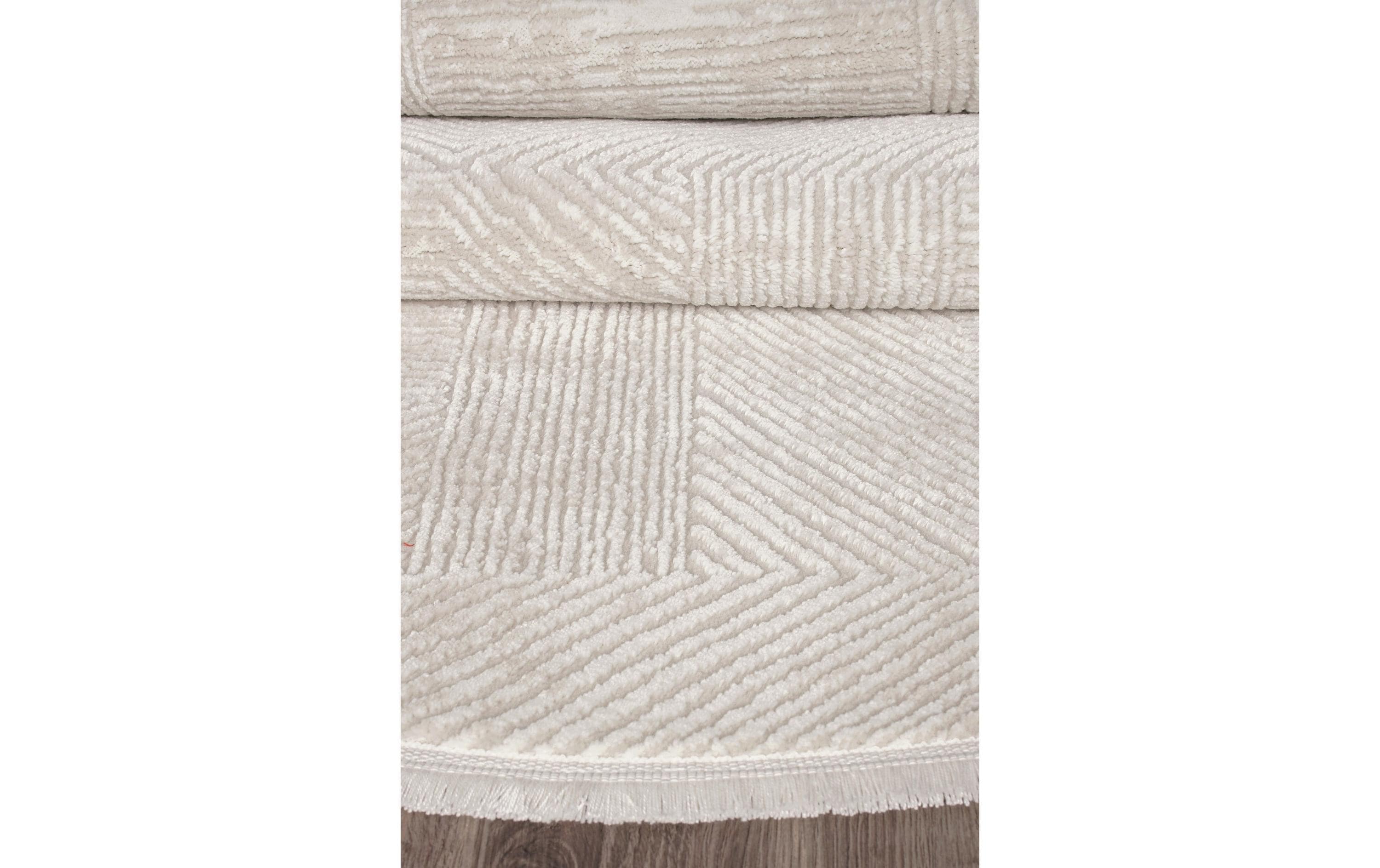 Conceptum Hypnose Teppich Leo 2969 Ø 120 cm, Beige