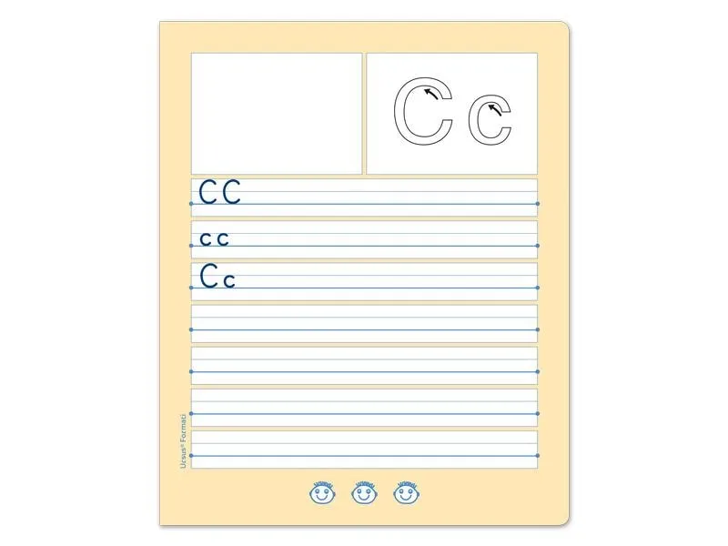 Formati Schulheft Druckschrift B.1, 19.5 x 24 cm, Liniert