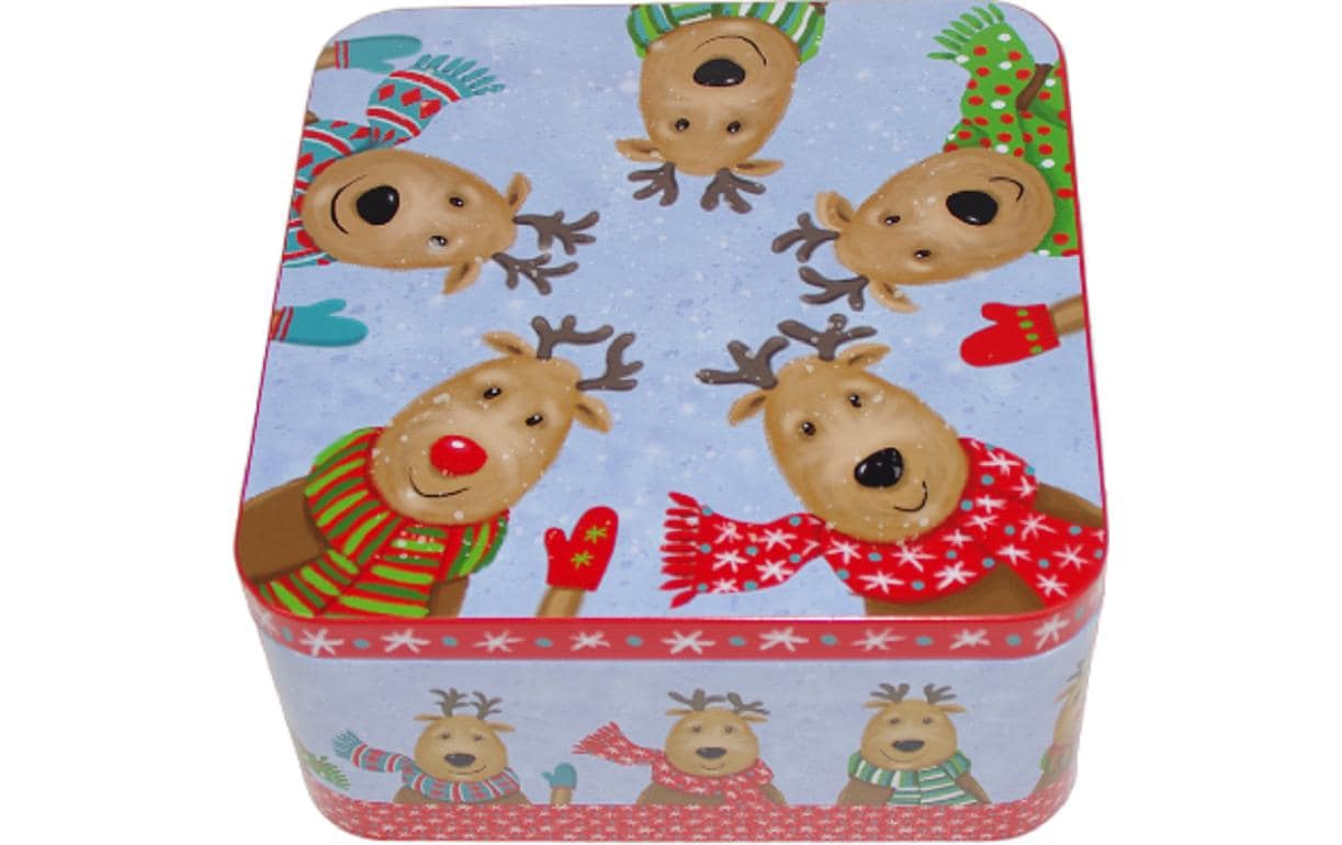 Gawol Guetzli-Dose Xmas Party 15 cm x 15 cm x 7.5 cm