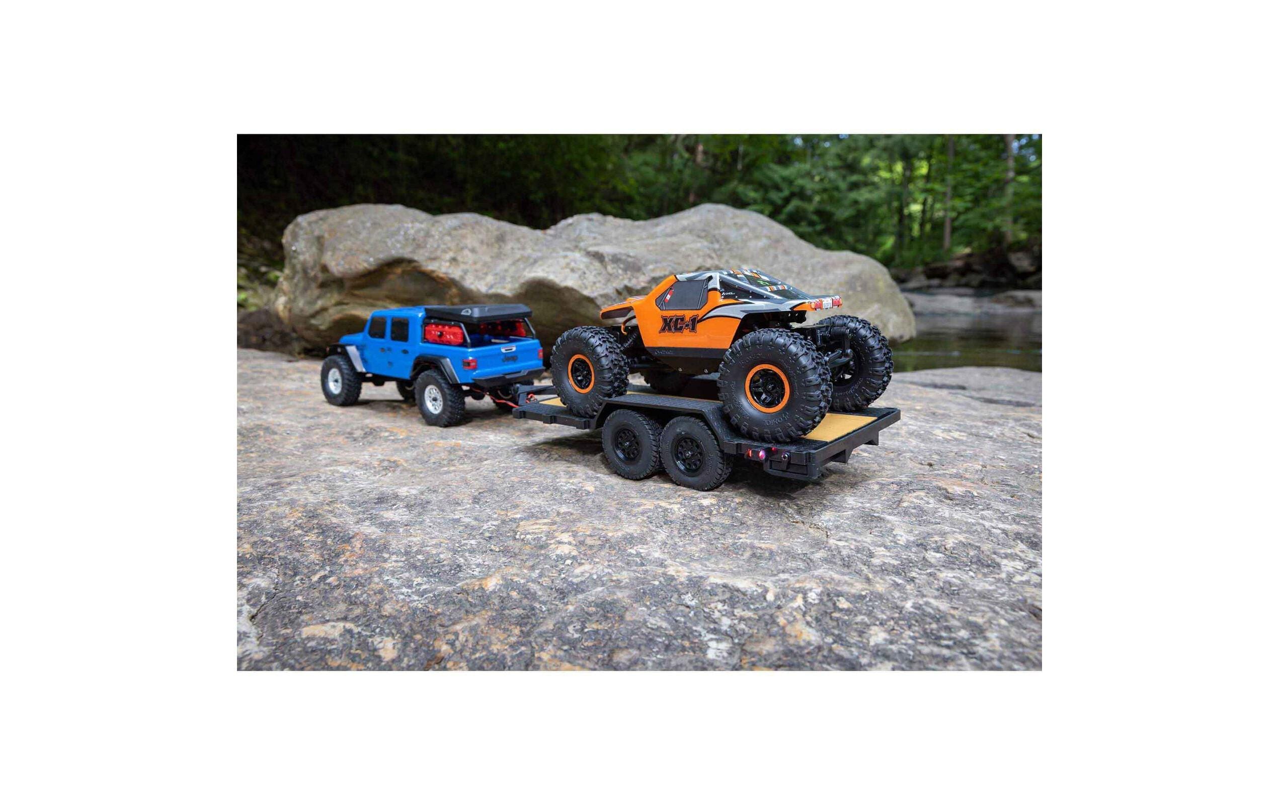 Axial Anhänger Flachbett 2-Achs 1:24