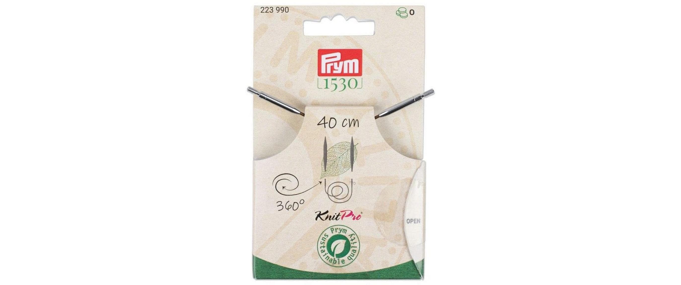 Prym 1530 Natural Kunststoffseil und Zubehör 360° drehbar, 40 cm