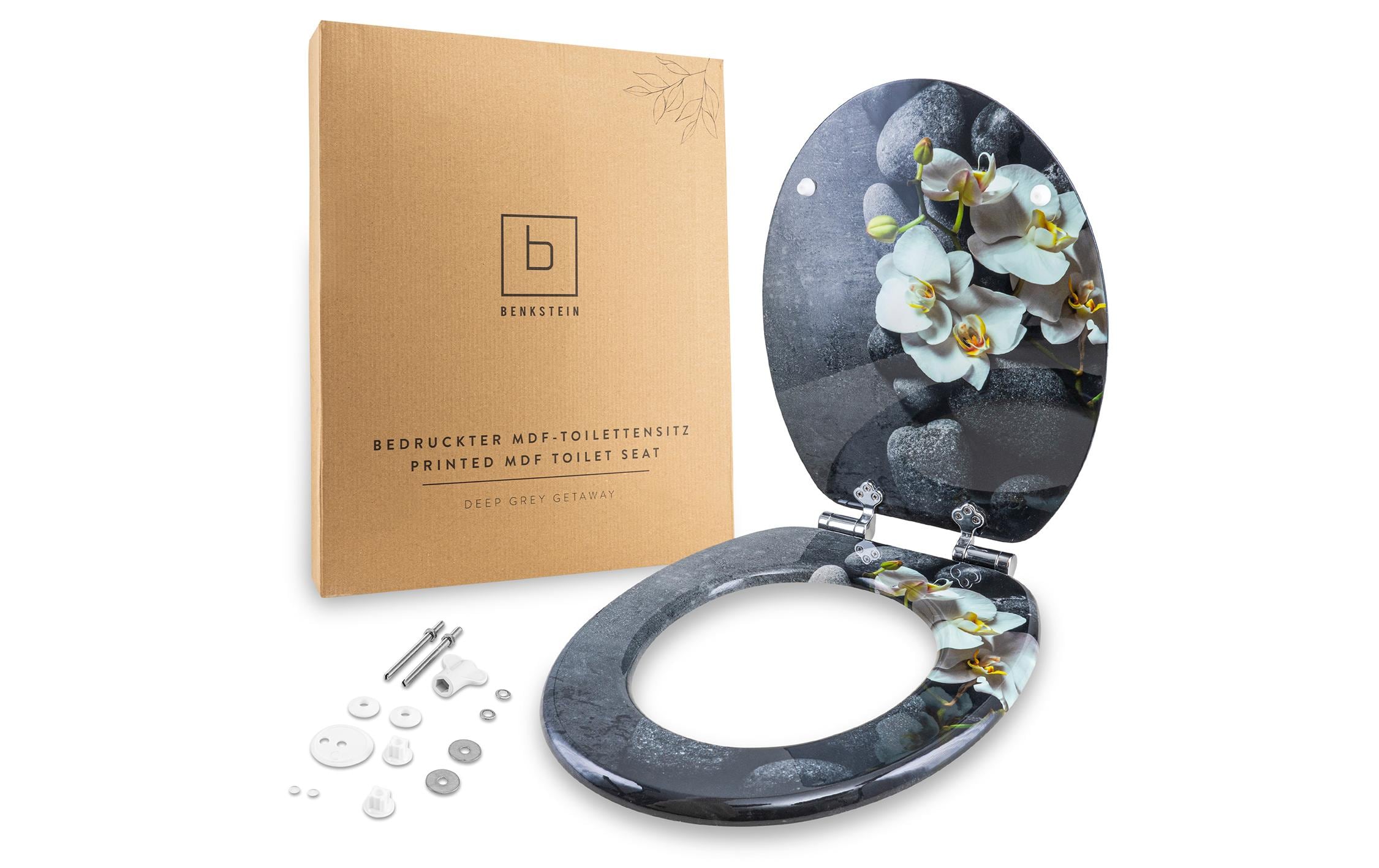 Benkstein Toilettensitz MDF, Dunkelgrau Benkstein Toilettensitz MDF, Dunkelgrau