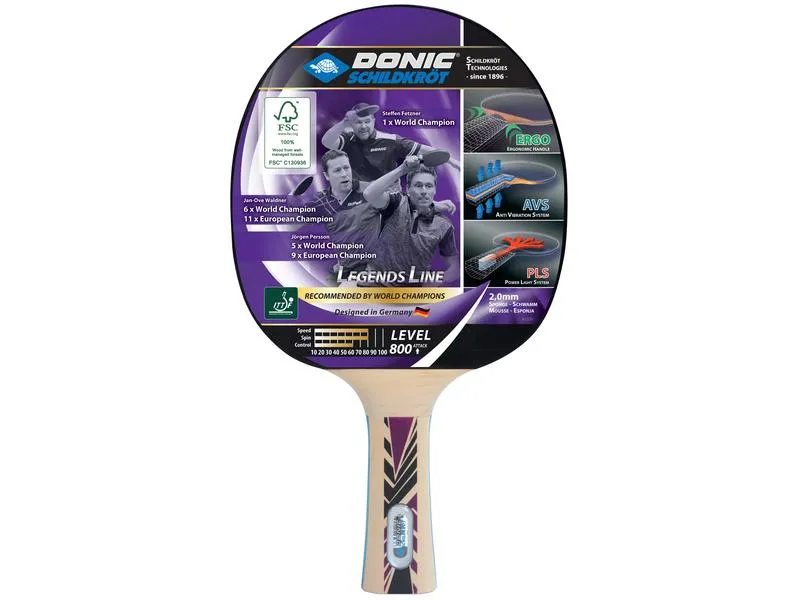 DONIC Schildkröt Tischtennisschläger Legends 800 DONIC Schildkröt Tischtennisschläger Legends 800