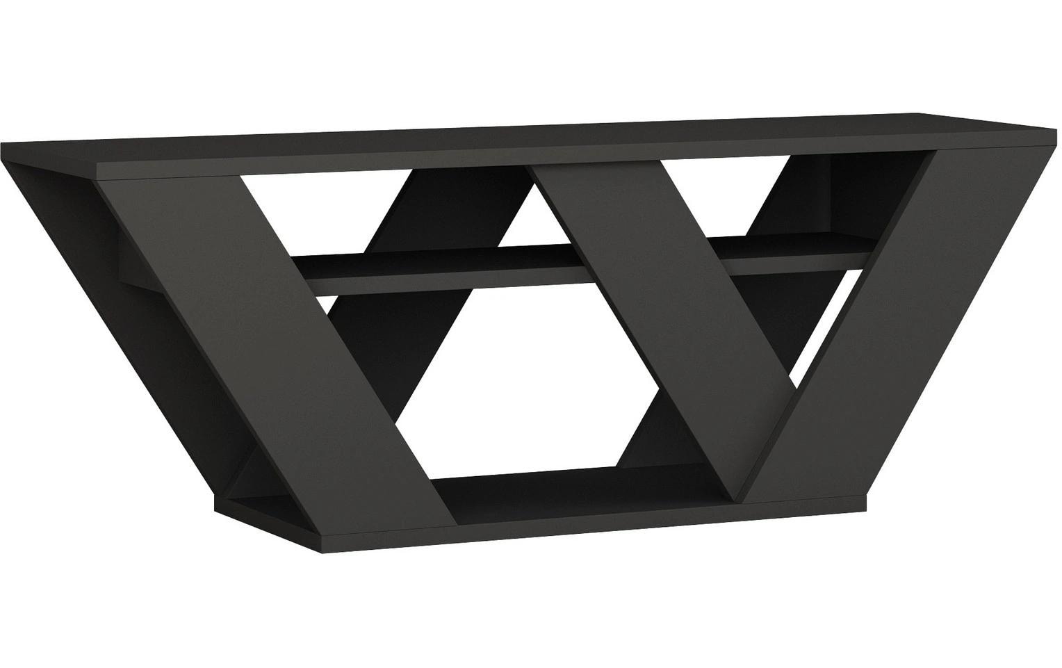 Woody Fashion TV-Möbel Pipralla 110 x 30 cm, Grau Woody Fashion TV-Möbel Pipralla 110 x 30 cm, Grau