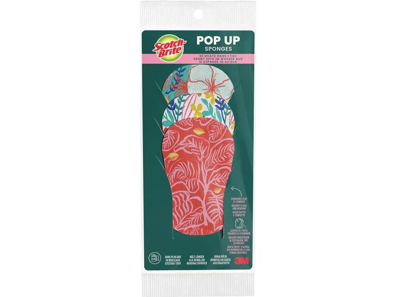 Scotch-Brite Geschirrschwamm 3M Pop Up 3 Stück Scotch-Brite Geschirrschwamm 3M Pop Up 3 Stück