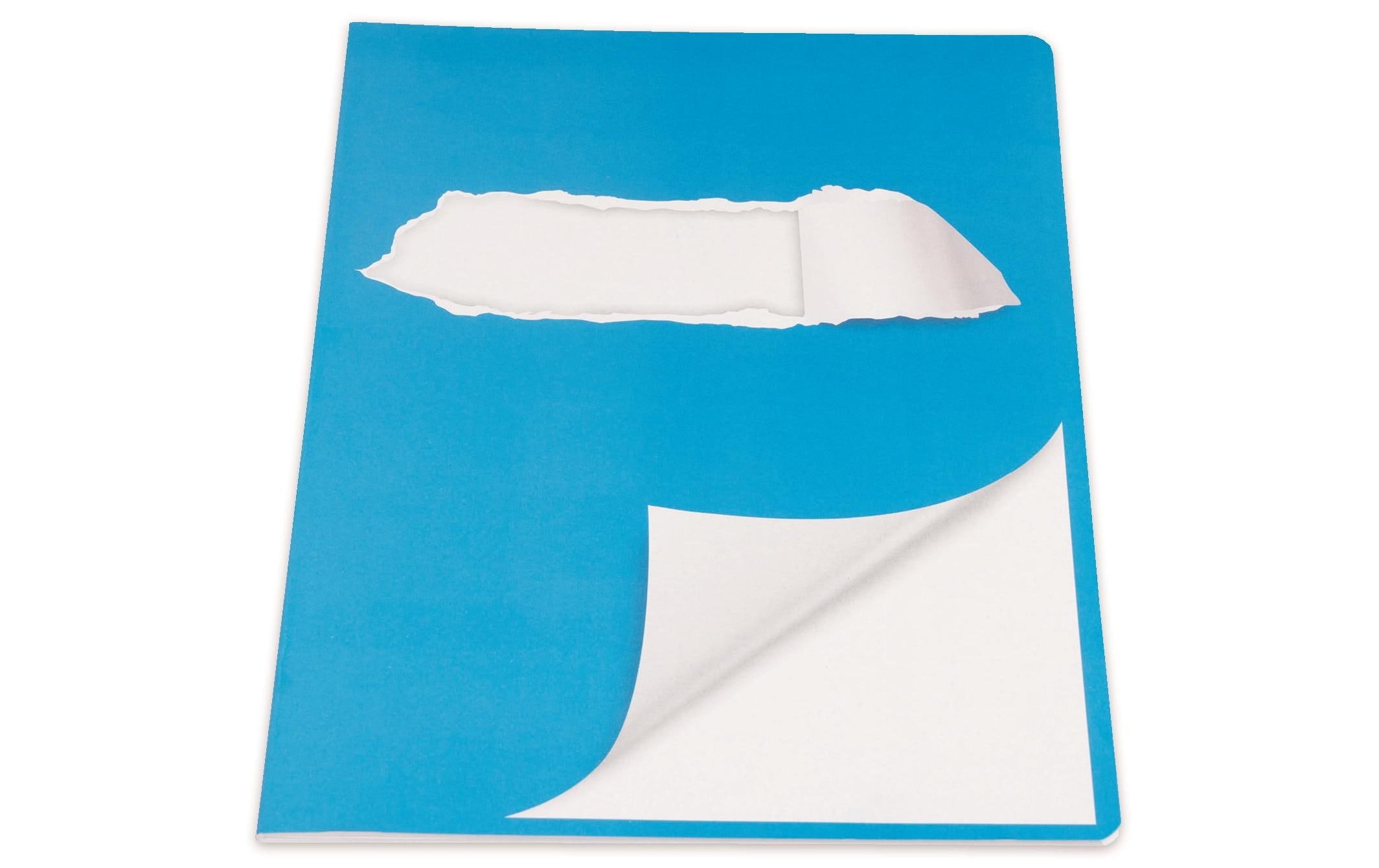 ELCO Schulheft A4, Blanko, Blau/Weiss ELCO Schulheft A4, Blanko, Blau/Weiss