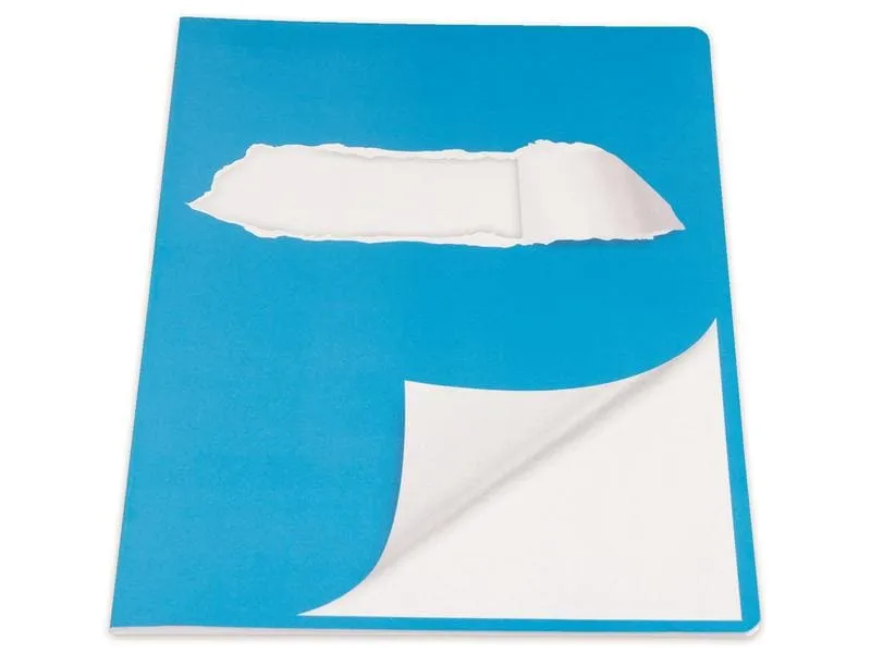 ELCO Schulheft A4, Blanko, Blau/Weiss
