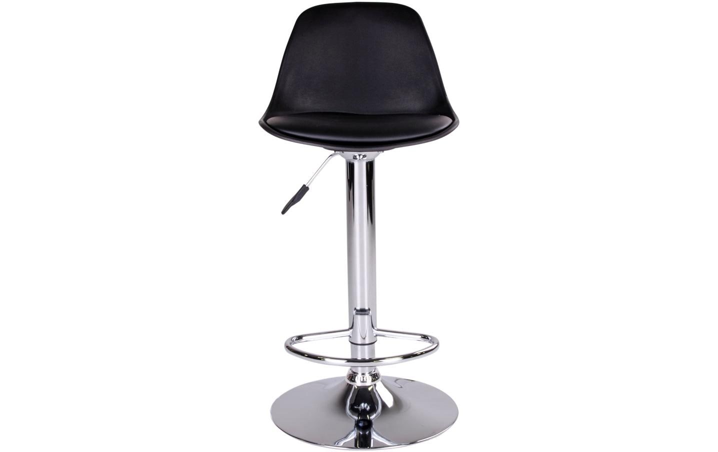 House Nordic Barhocker Trondheim 2 Stück, 41 x 104 cm, Chrom/Schwarz