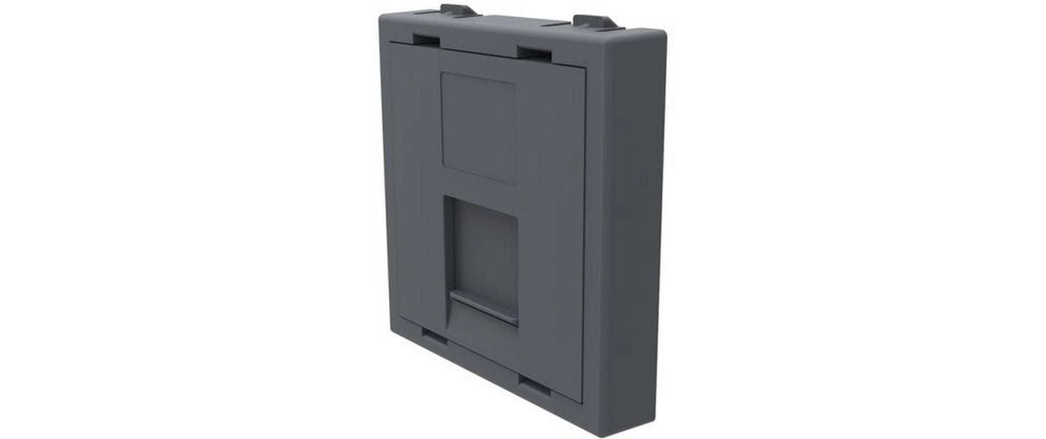 max connect Keystone-Modul 45 x 45 mm für 1x RJ-45, Anthrazit max connect Keystone-Modul 45 x 45 mm für 1x RJ-45, Anthrazit