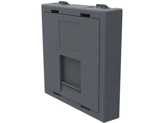 max connect Keystone-Modul 45 x 45 mm für 1x RJ-45, Anthrazit