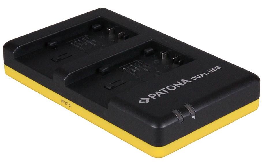 Patona Ladegerät Dual Panasonic VW-VBT190 + Micro-USB