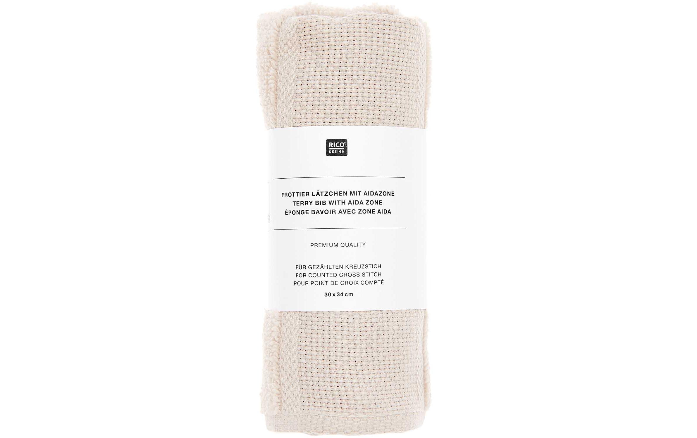 Rico Design Lätzchen Hellbeige, 30 x 34 cm