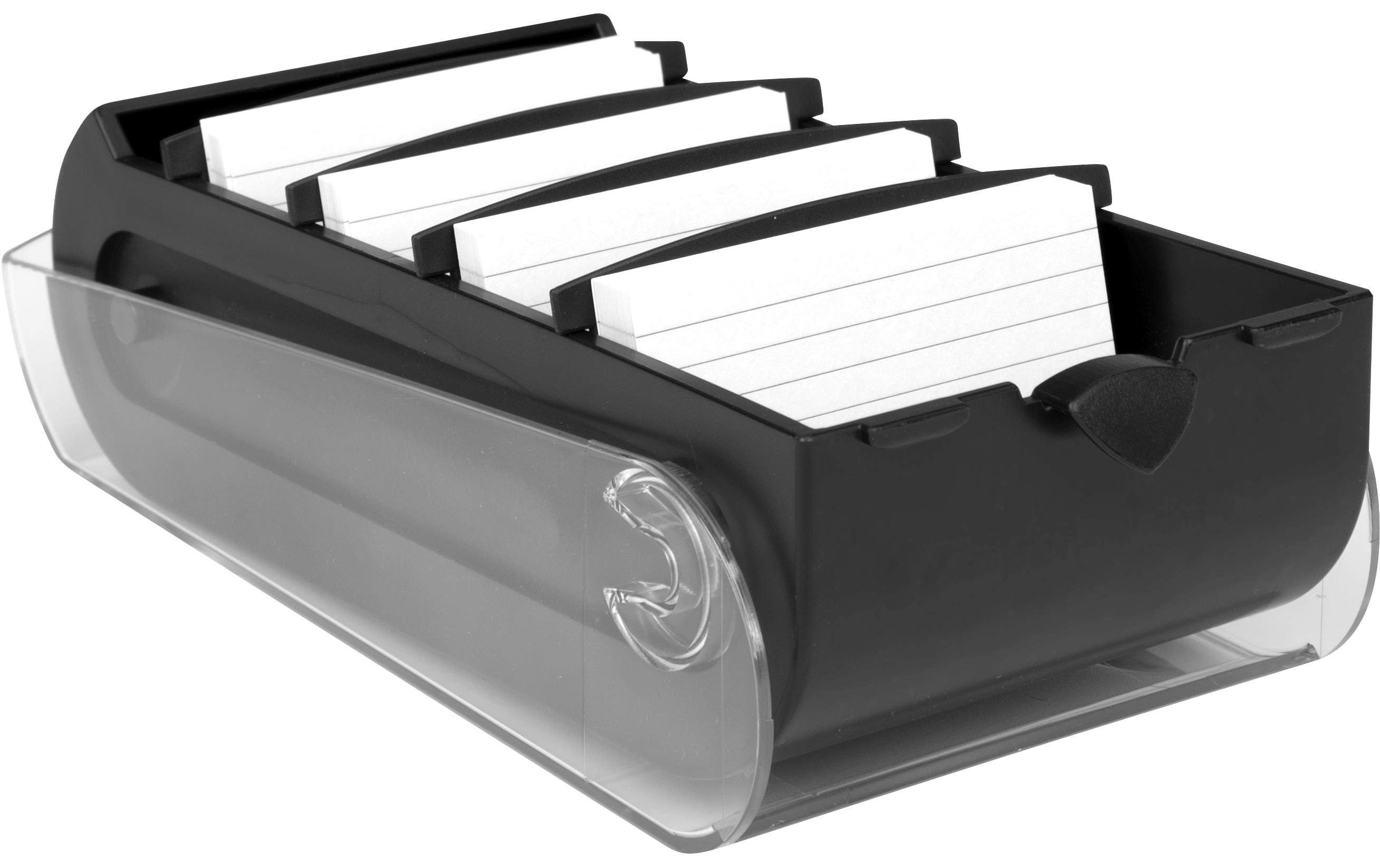 Biella Karteibox Bunny A7 100 Karten, Schwarz Biella Karteibox Bunny A7 100 Karten, Schwarz