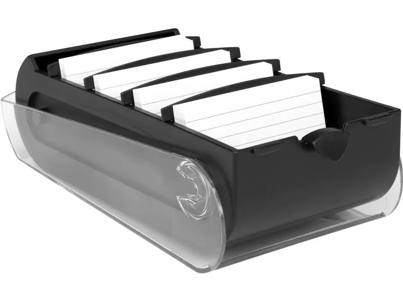 Biella Karteibox Bunny A8 100 Karten, Schwarz Biella Karteibox Bunny A8 100 Karten, Schwarz