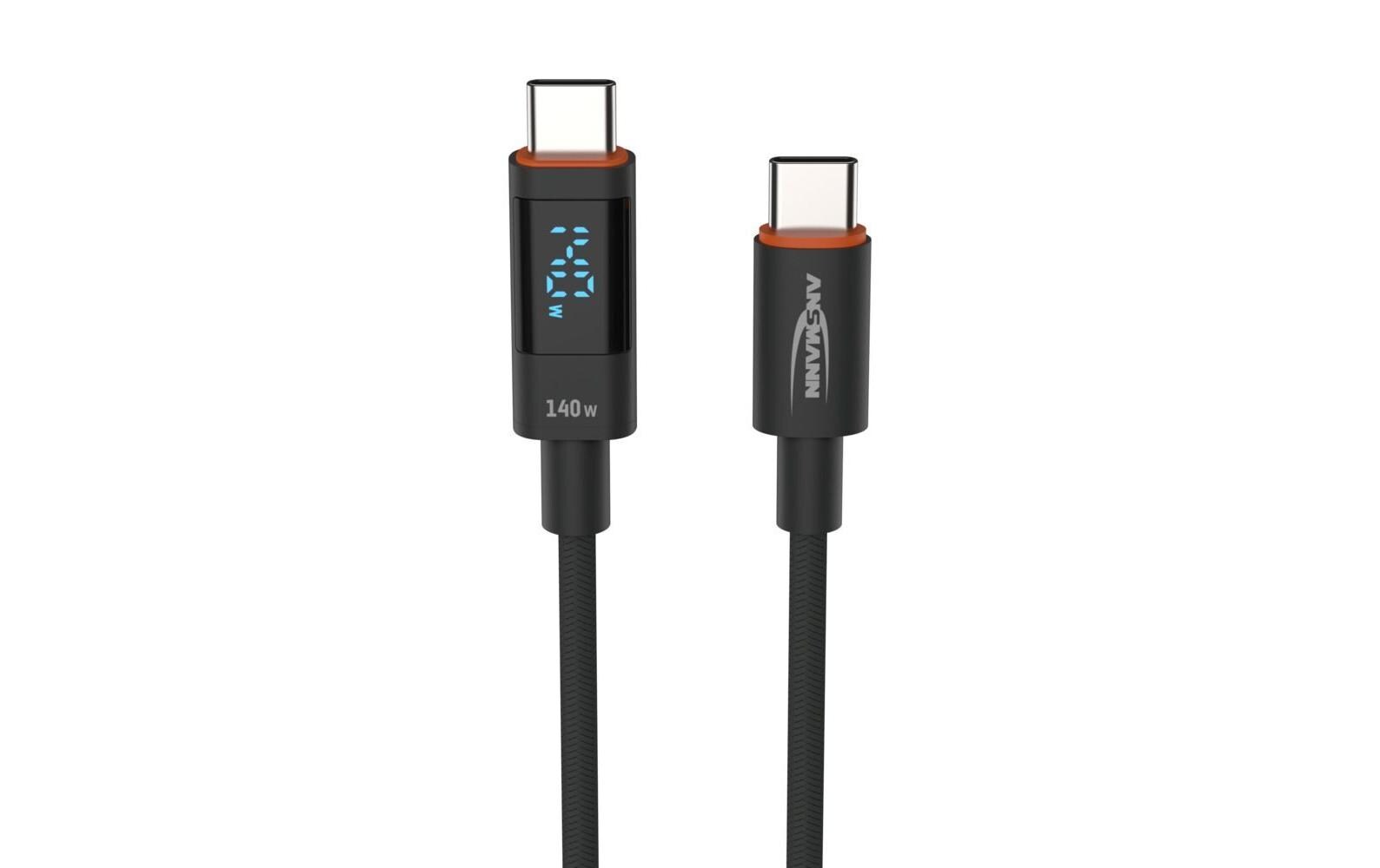 Ansmann USB-Ladekabel Typ-C auf USB Typ-C Kabel, 120 cm Ansmann USB-Ladekabel Typ-C auf USB Typ-C Kabel, 120 cm
