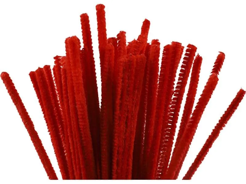 Creativ Company Chenilledraht 6 mm, 50 Stück Rot Creativ Company Chenilledraht 6 mm, 50 Stück Rot
