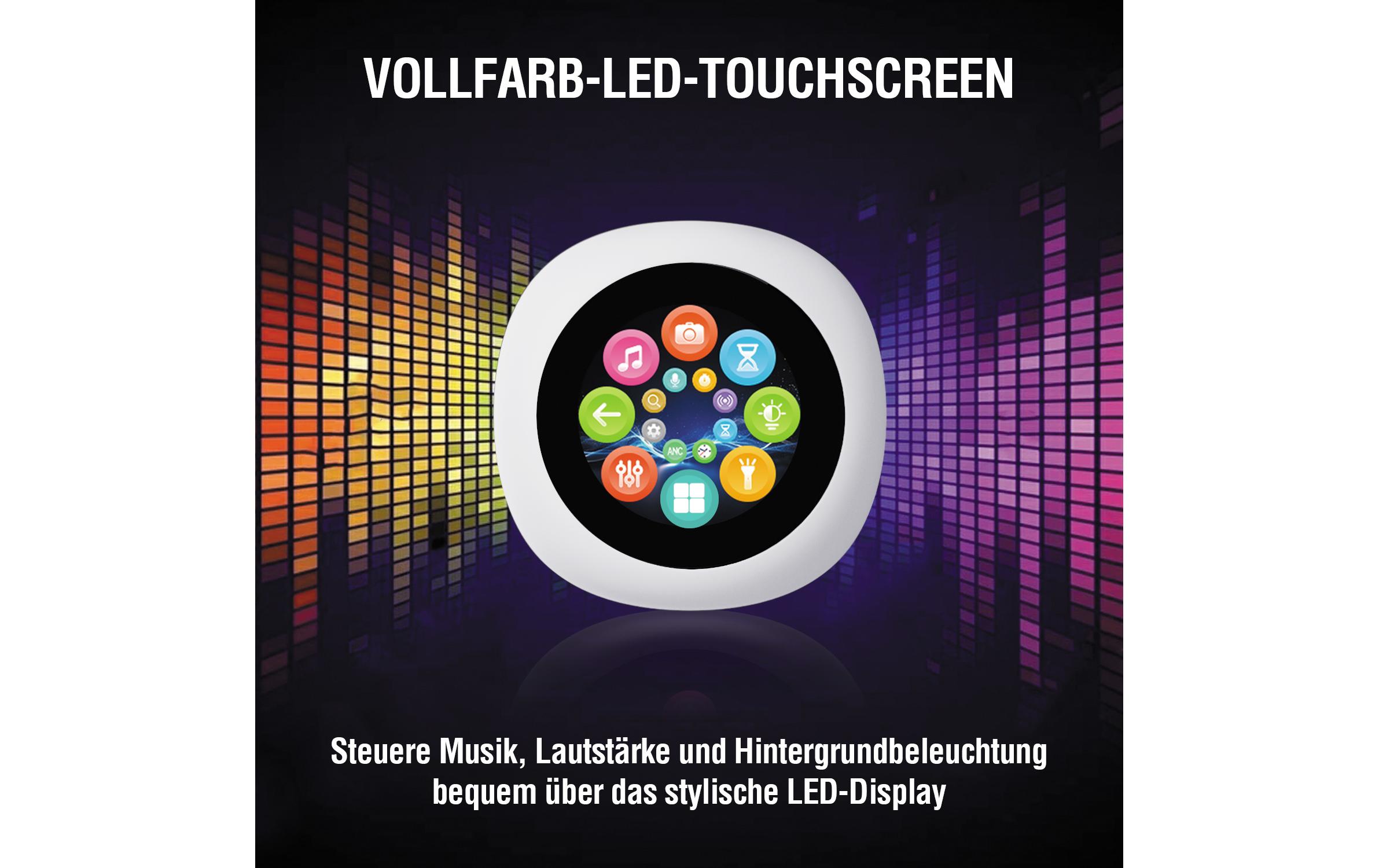 4smarts True Wireless In-Ear-Kopfhörer SkyBuds Screen Pro ANC Weiss 4smarts True Wireless In-Ear-Kopfhörer SkyBuds Screen Pro ANC Weiss