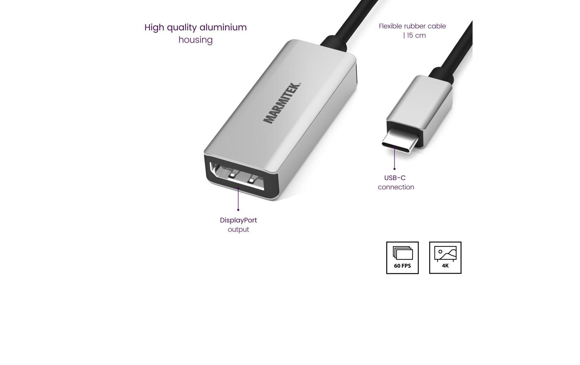 Marmitek Adapter Connect USB-C > DisplayPort