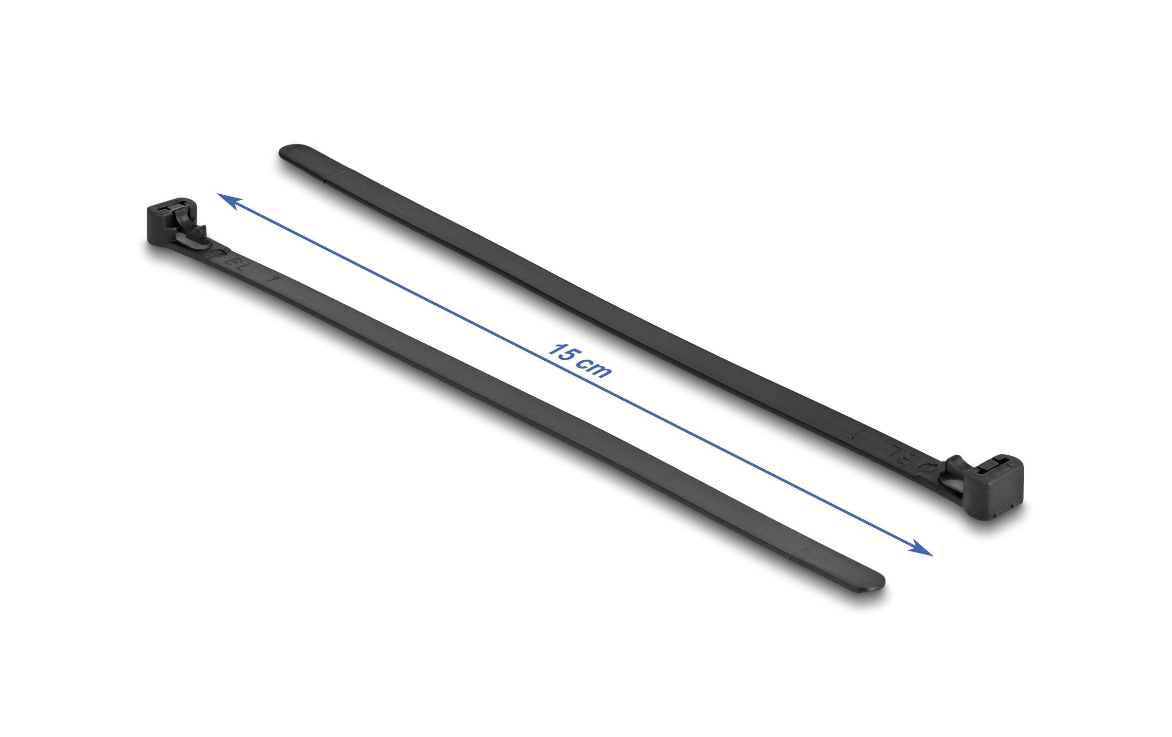Delock Kabelbinder hitzebeständig 200 mm x 7.5 mm, 100 Stück