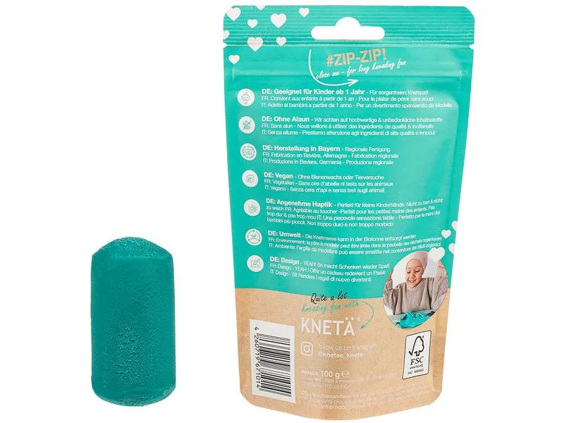 KNETÄ Vegane Spielknete Petrol 100 g KNETÄ Vegane Spielknete Petrol 100 g
