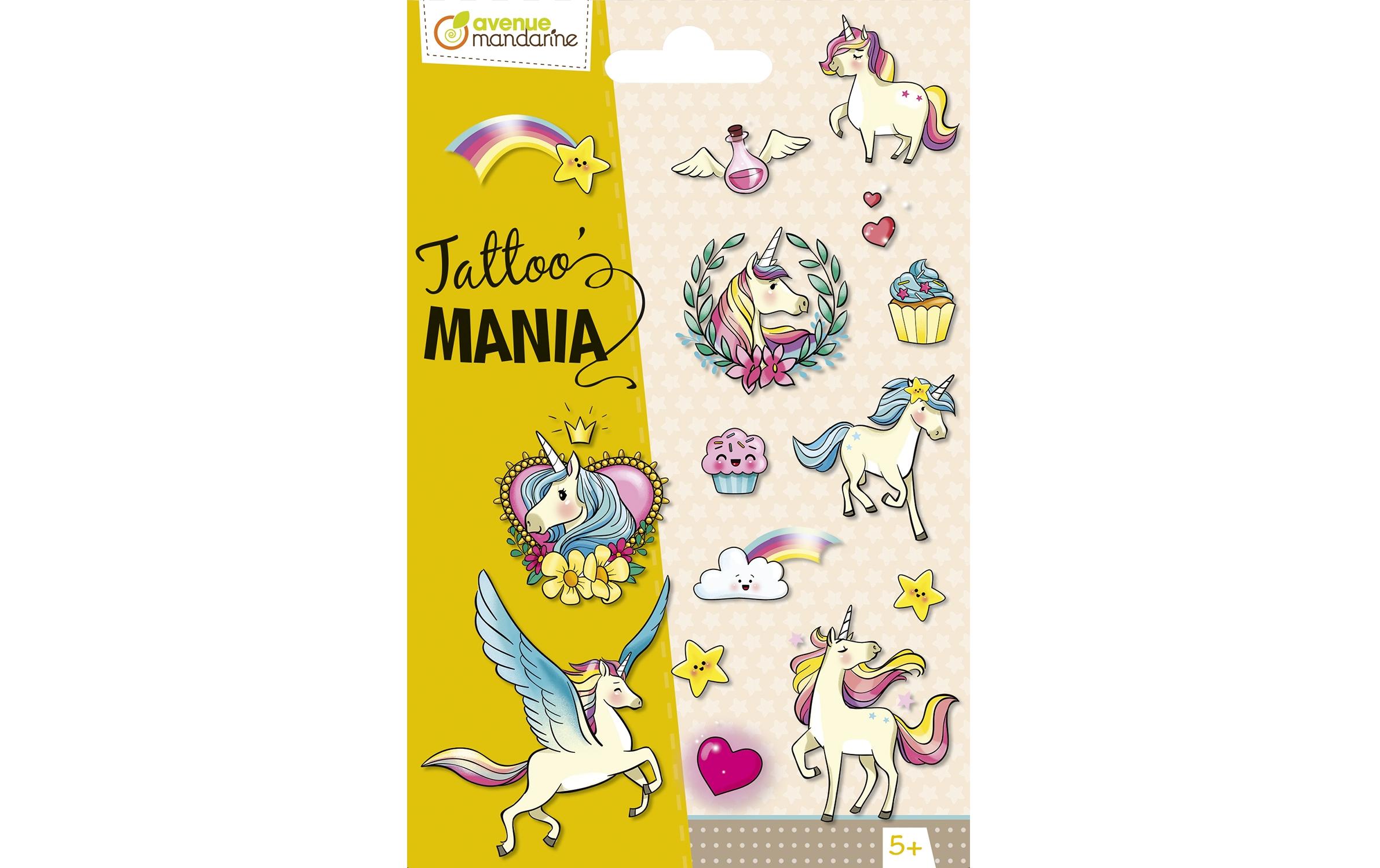 Avenue Mandarine Tattoo Set Tattoo Mania Einhorn/Magie