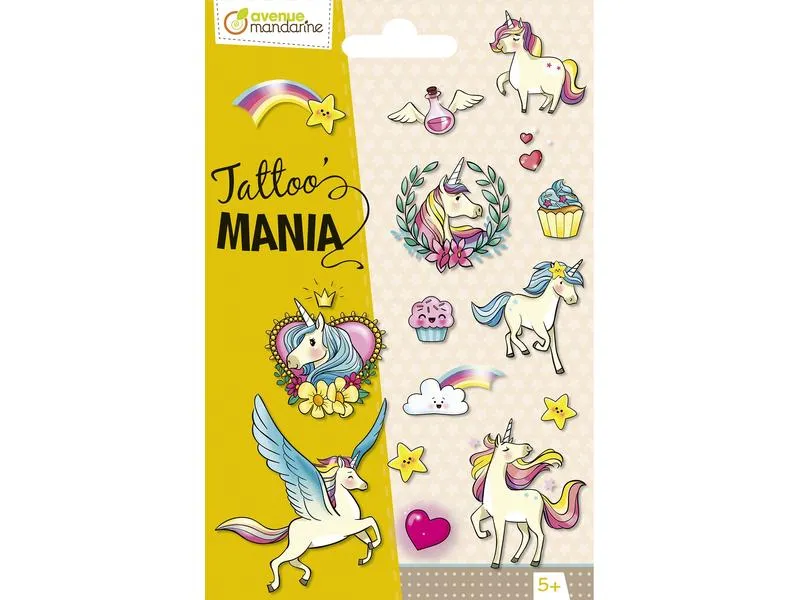 Avenue Mandarine Tattoo Set Tattoo Mania Einhorn/Magie