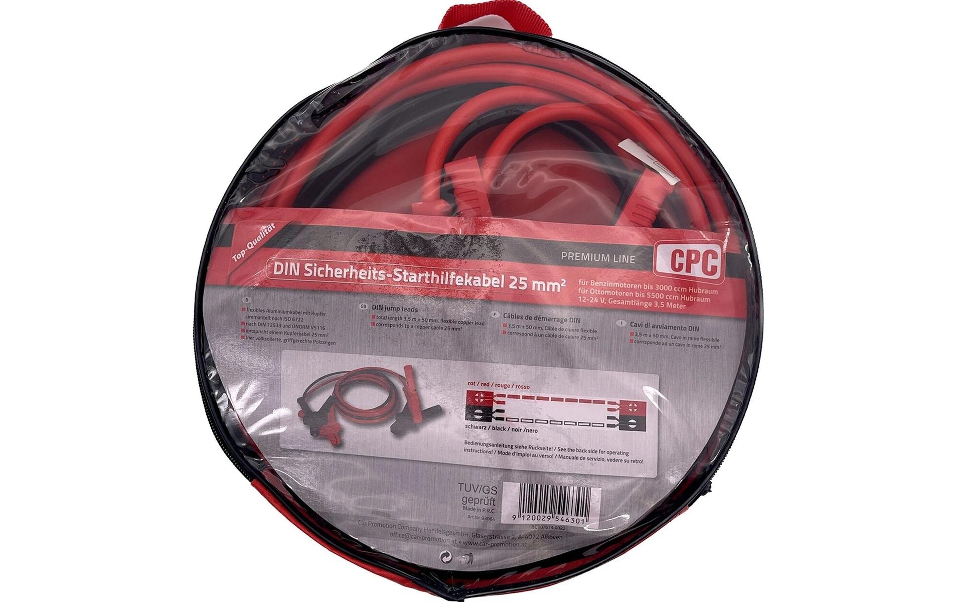 CPC Starthilfekabel 350 A, 25 mm², 3.5 m CPC Starthilfekabel 350 A, 25 mm², 3.5 m